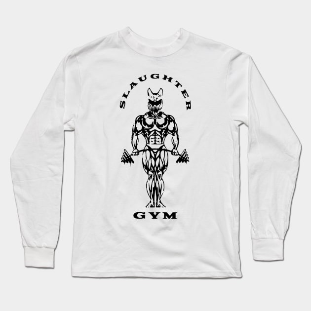 Slaughter to prevail merch slaughter gym white Long Sleeve T-Shirt by ClipaShop